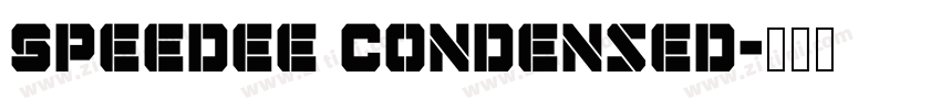 Speedee Condensed字体转换